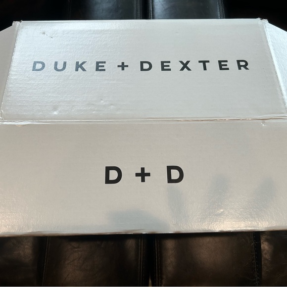 Duke and Dexter navy Sean slippers. Size 10 (UK). Brand new. main image 4
